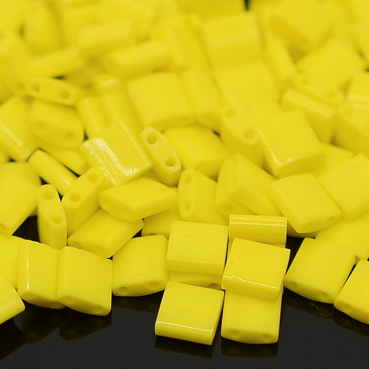 Miyuki Beads TILA 404 Opaque Yellow, 5 grams