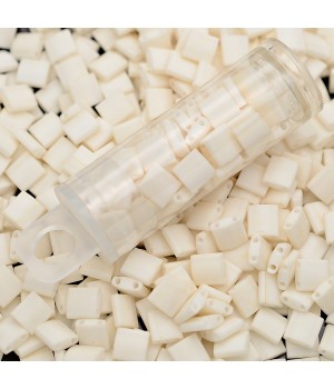 Miyuki beads TILA 2021 Matte Cream, tube 5 grams