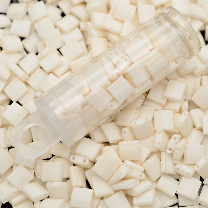 Miyuki beads TILA 2021 Matte Cream, tube 5 grams