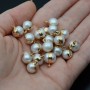 Baroque pearl pendant ~9-10mm, gold plated