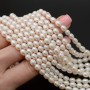 Natural Cultured Freshwater Pearl ~5-6mm rice white color, 1 strand