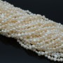 Natural Cultured Freshwater Pearl ~2-3mm A+ baroque freeform white color, 1 strand