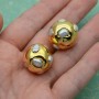 Natural Baroque Freshwater Pearl Beads ~20mm, 18K Gold Plated