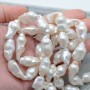 Perla Keshi blanca cultivada 10~16mm
