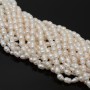 Pearl Rice baroque ~2-3mm white, thread 36cm