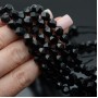 Natural Black Onyx Beads 8mm polyhedron shape