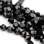 Natural Black Onyx Beads 10mm polyhedron shape
