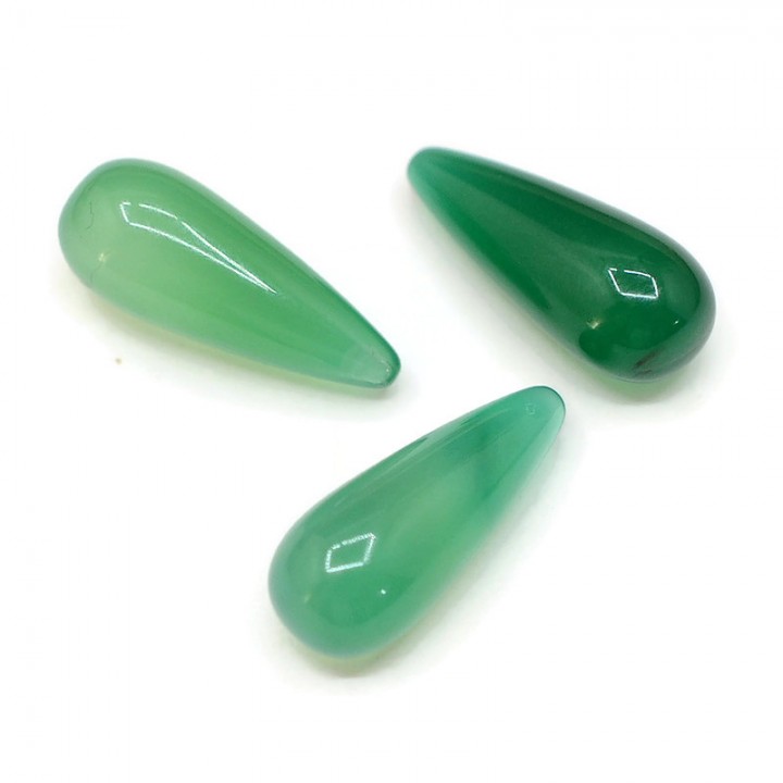 Chalcedony Drop without hole 20:9mm, 1 piece