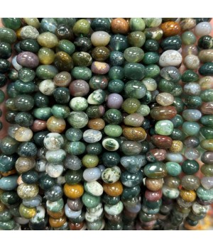 Ágata natural forma libre 10-12mm, 1 hilo