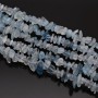 Аквамарин натуральный крошка ~3-12мм, нить 40см