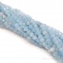 Aquamarine beads 3mm faceted