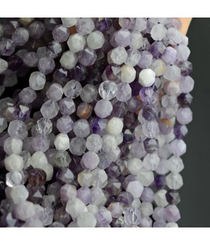 Аметист натуральный 8мм многогранник(наггетс)