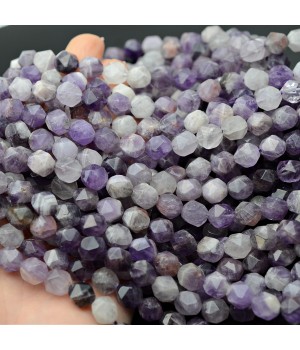 Аметист натуральный 10мм многогранник(наггетс)