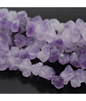 Irregular Natural Amethyst beads ~10-13mm, 1 strand
