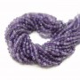 Amethyst beads ~4mm faceted, thread 40cm