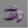 Аметист натуральный подвески Крылья 24:12мм, 1 штука