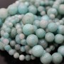 Amazonite natural 12mm round beads