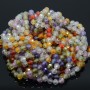 Zirconia beads (cubic zirconia) 4mm Mix, thread 38cm