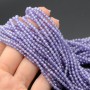 Cubic zirconia beads 3mm color Lilac, 1 strand 38cm
