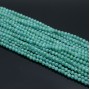 Cubic zirconia beads 3mm color Jade, 1 strand 38cm