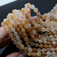 Citrino natural 8mm forma poliedro