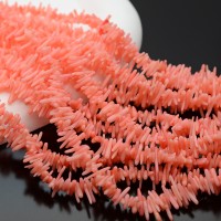 Natural Coral Beads 6~12:1~2mm salmon color, 1 strand 40cm
