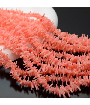 Coral natural color salmón 6~12:1~2mm, 1 tira 40cm