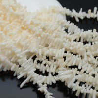 Natural Coral Beads 7~16:2~3mm white color, 1 strand 40cm