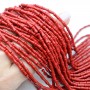 Coral natural rojo bambú 3:7mm, tira 41cm