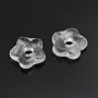 Natural Rhinestone Gemstone Bagel Flower 15:5mm, 1 piece