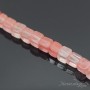 Cherry quartz (strawberry quartz) cube 6mm, thread 40cm