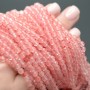 Cherry quartz (strawberry quartz) 4mm, thread 40cm