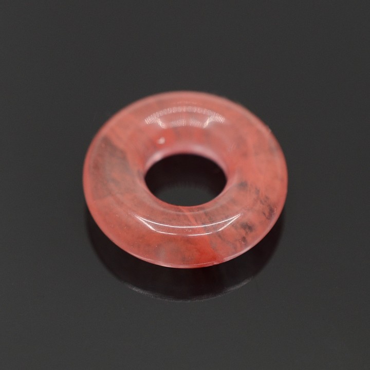 Cherry quartz Bagel 20:5mm, 1 piece