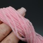 Розовый кварц рондель 3:2мм, нить