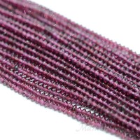 Гранат натуральный биконус уплощенный 3:2мм