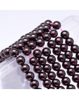 Grade AA Garnet Natural Round Beads 6mm, 1 strand