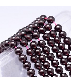 Granate natural bola 6mm Grade AA, 1 hilo