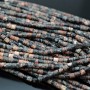 Granito Natural cilindro 4:4mm, 1 hilo de 38cm