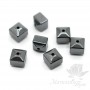 Hematite cube cut 6mm, 10 pieces