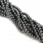 Hematite 4mm black, 1 strand(~110 beads)