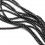 Hematite 4mm black, 1 strand(~110 beads)