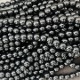 Гематит 10мм чёрный, нить(~42 бусины)