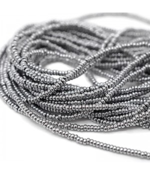Electroplate Non-magnetic Synthetic Hematite Disc Beads 2mm, 1 strand(~370 beads)