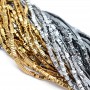 Electroplate Non-magnetic Synthetic Hematite Triangle Beads, 1 strand(~400 beads)