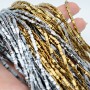 Electroplate Non-magnetic Synthetic Hematite Triangle Beads, 1 strand(~400 beads)