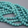 Howlita natural color azul ~8mm, hilo 38cm