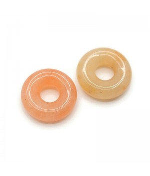 Нефрит жёлтый Бублик 15:5мм, 1 штука