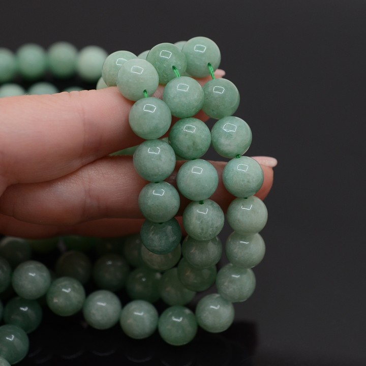 Jade(Myanmar) light green 10mm