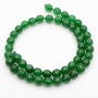Natural Jade Beads(Malaysia) round faceted green 8mm, 1 strand