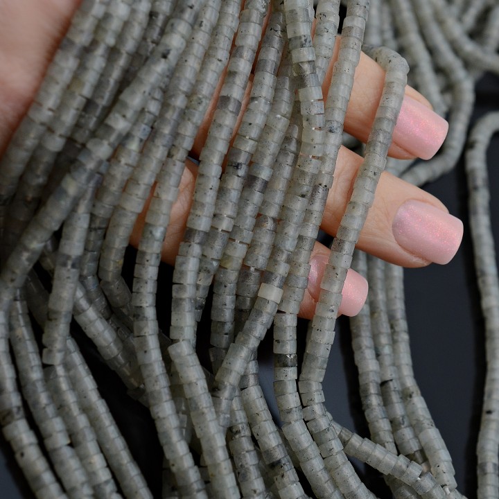 Лабрадор натуральный рондель 4:2мм, нить 38см